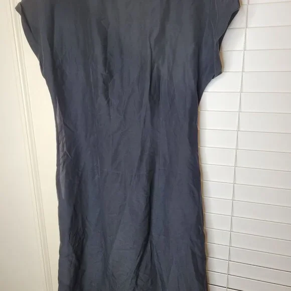 Boden Womens Black Silk Blend Midi Dress 6 Coquette Old Money Office Siren - Picture 2 of 8